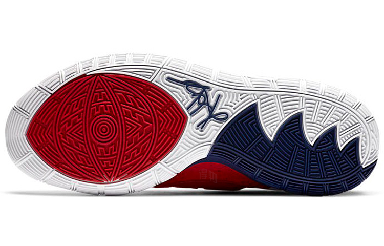 Кроссовки Nike Kyrie 6 EP "USA" (белые) — Белыйсинийкрасный — фото 6