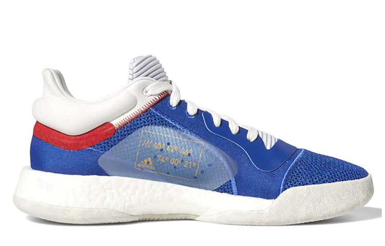 Мужские кроссовки adidas Marquee Boost Low (синие) — фото 2