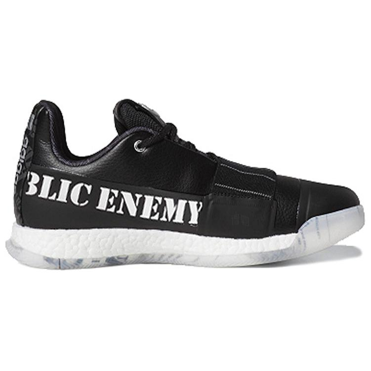 Мужские кроссовки adidas Harden Vol.3 Wanted (черно-белые) — фото 2