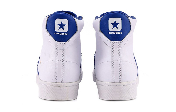 Высокие кеды Converse Cons Pro Leather (белый / бирюзовый) — фото 4