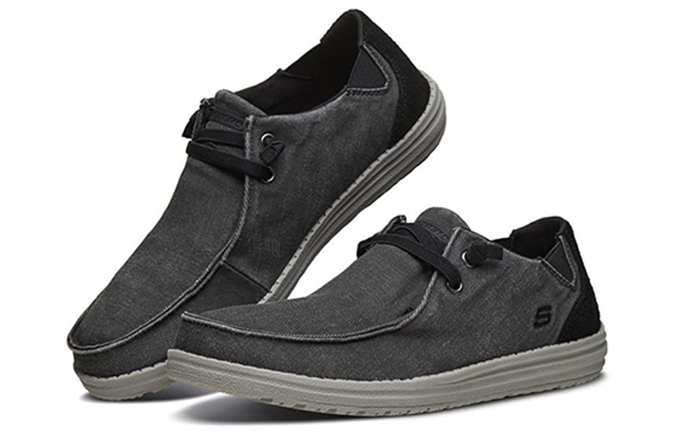 Мужские кеды Skechers Melson (черные) — фото 3