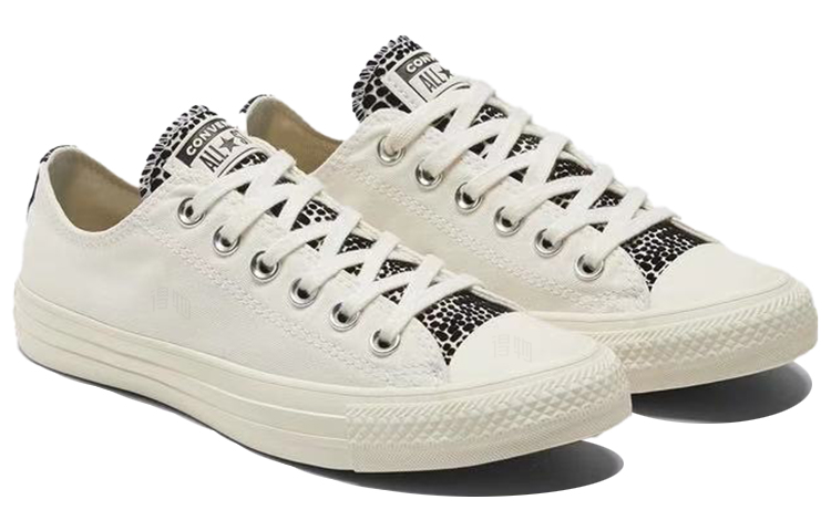 Женские кеды Converse Chuck Taylor All Star (бежево-белый с черным) — Бежевыйбелый / чёрный — фото 2