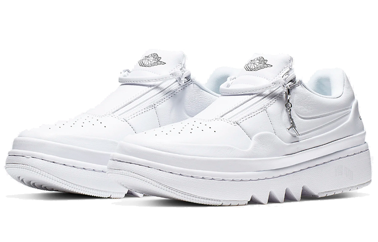 Женские кроссовки Jordan Air Jordan 1 Jester XX Low (белые) — Белый / чёрный — фото 3
