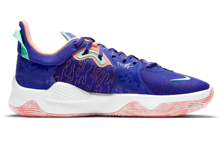 Кроссовки Nike PG 5 TPU (сине-розовые) — Синий / розовый — фото 2
