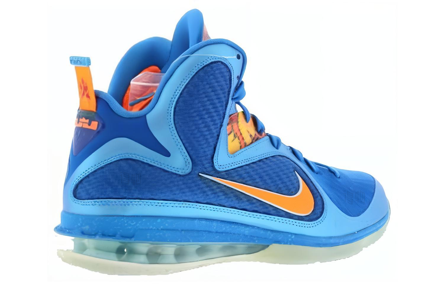 Мужские кроссовки Nike Lebron 9 China (синие) — фото 3