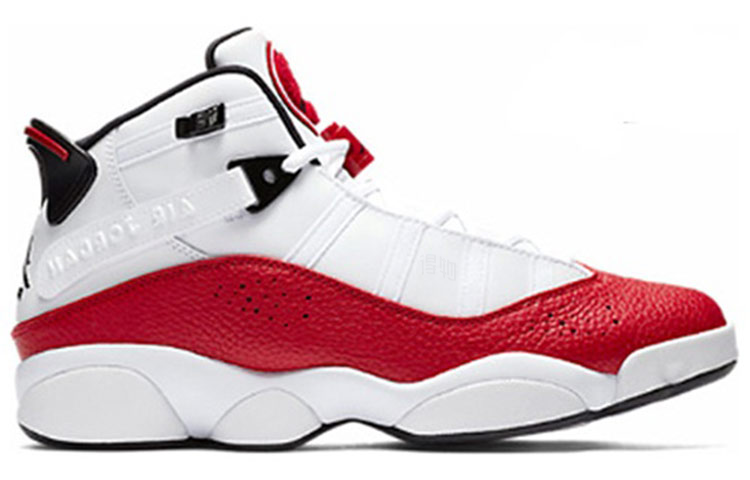 Мужские кроссовки Jordan Air Jordan 6 Rings (бело-красные) — Белый / красный — фото 2