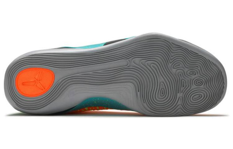Мужские кроссовки Nike Kobe 9 Elite Influence (зелено-разноцветные) — фото 4