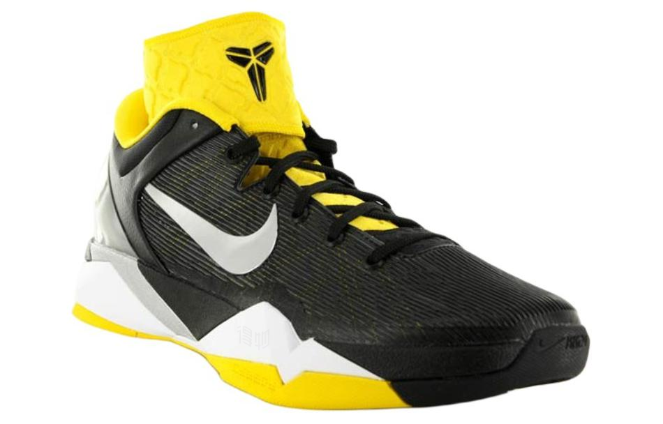Мужские кроссовки Nike Zoom Kobe 7 (черно-белые) — Чёрный / белый — фото 2