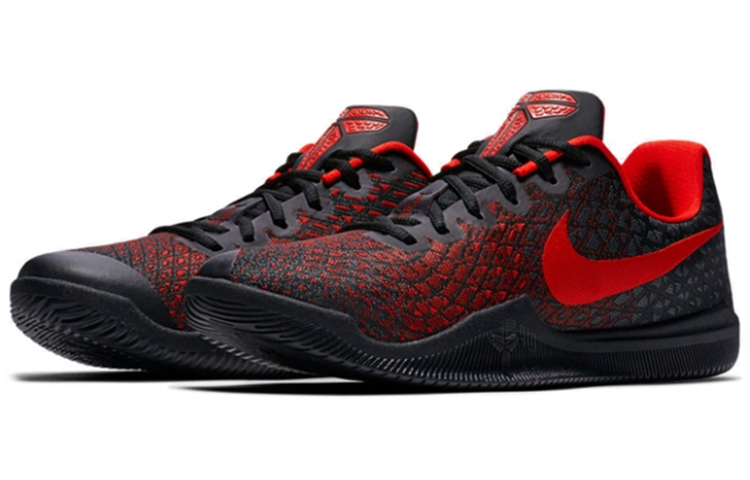 Мужские кроссовки Nike Mamba Instinct ep 'university red' (черно-красные) — Чёрныйкрасный — фото 3