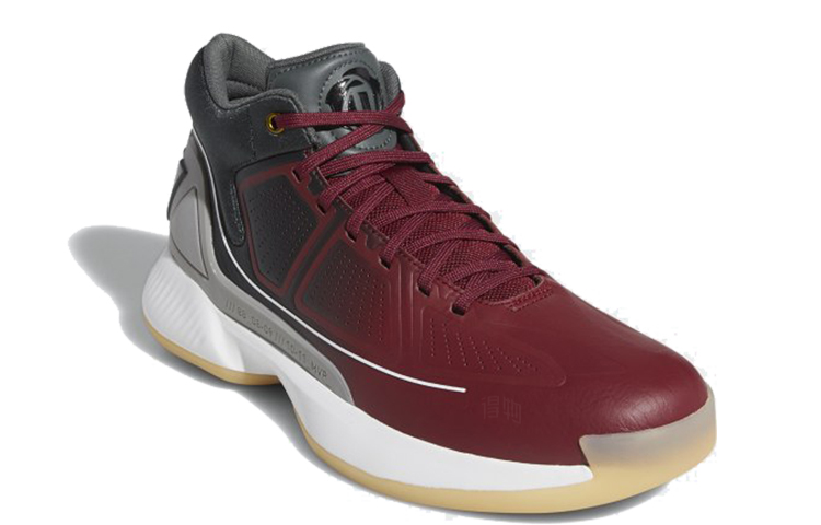 Мужские кроссовки adidas D Rose 10 (красно-серые) — фото 3