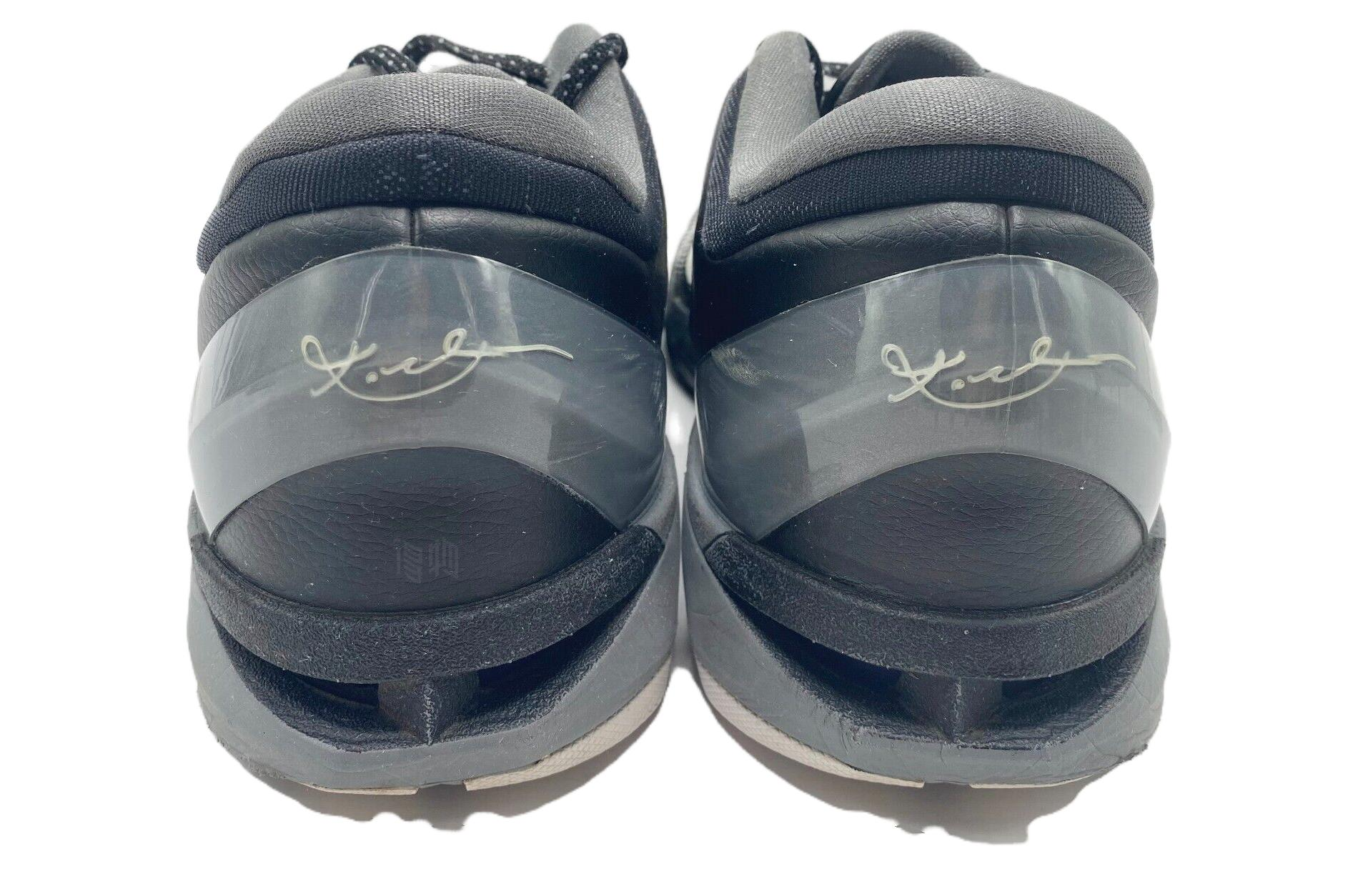 Мужские кроссовки Nike Zoom Kobe 7 Black White Wolf Grey (серые) — фото 4