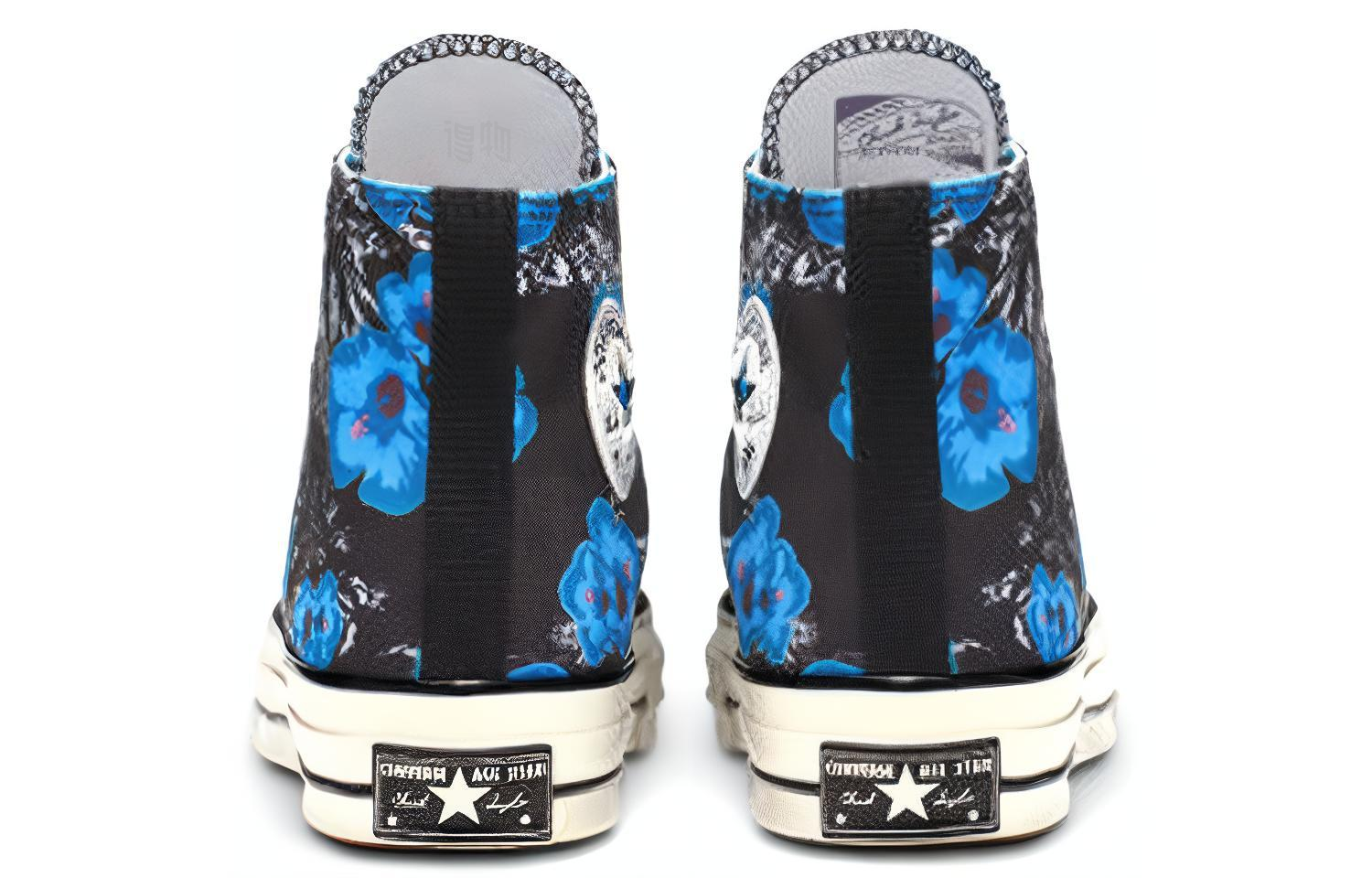 Кеды Converse 1970s Paradise Floral High Top (голубые) — 天空蓝 — фото 6