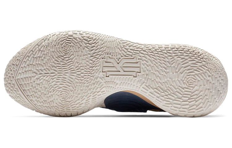 Мужские кроссовки Nike Kyrie Low 3 EP "Sashiko" (коричнево-желтые) — фото 6