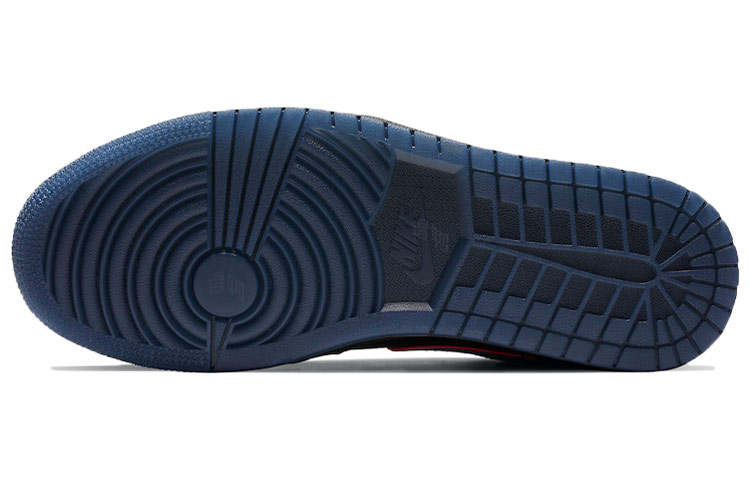 Мужские кроссовки Jordan Air Jordan 1 low "red orbit" (черно-красные) — Чёрныйкрасный — фото 6