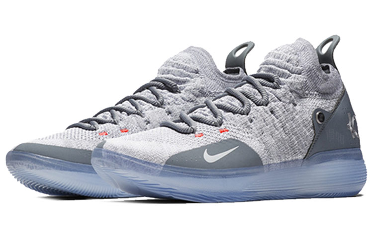 Мужские кроссовки Nike KD 11 Cool Grey (серые) — Серый — фото 3