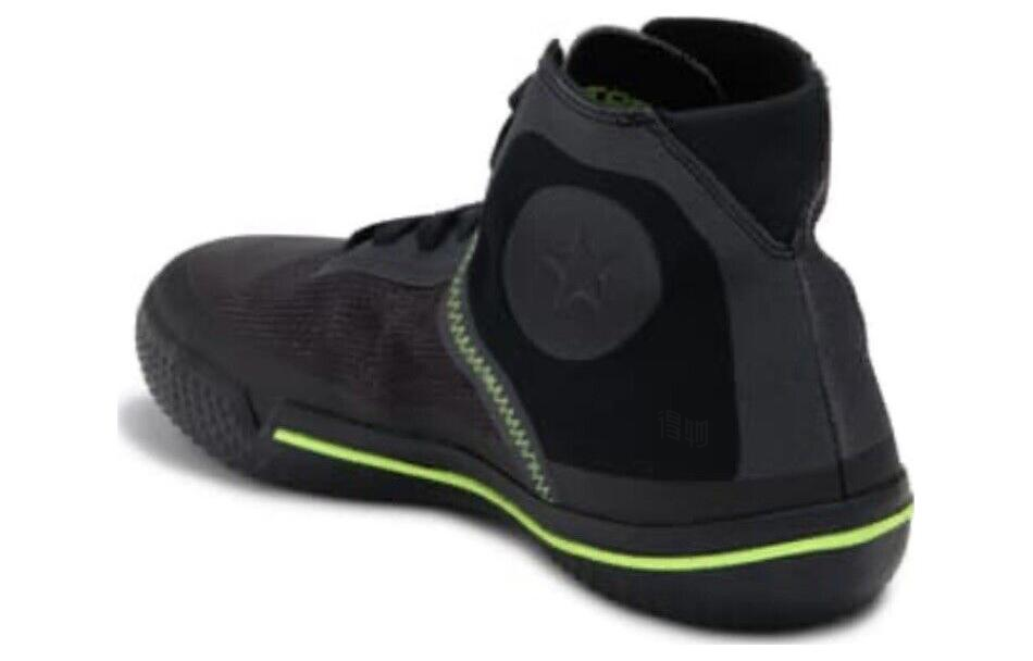 Кеды Converse All Star BB HyperBrights (черно-зеленые) — Чёрный / зелёный — фото 3