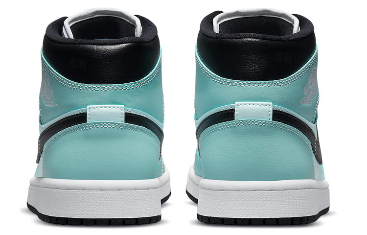 Женские кроссовки Jordan Air Jordan 1 Mid "Teal Tint" (бирюзовые) — 水鸭色/黑 — фото 5