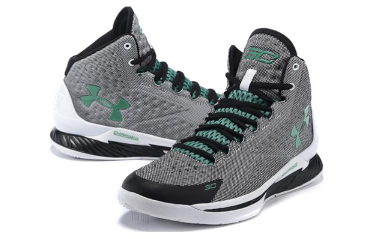 Мужские кроссовки Under Armour Under Armour Curry 1 Golf (бело-черные) — Белый / чёрный — фото 2