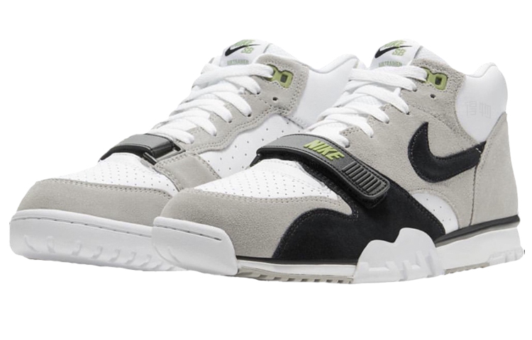 Мужские кроссовки Nike Air Trainer 1 Chlorophyll (серый / белый / черный) — Серый / белый / чёрный — фото 2
