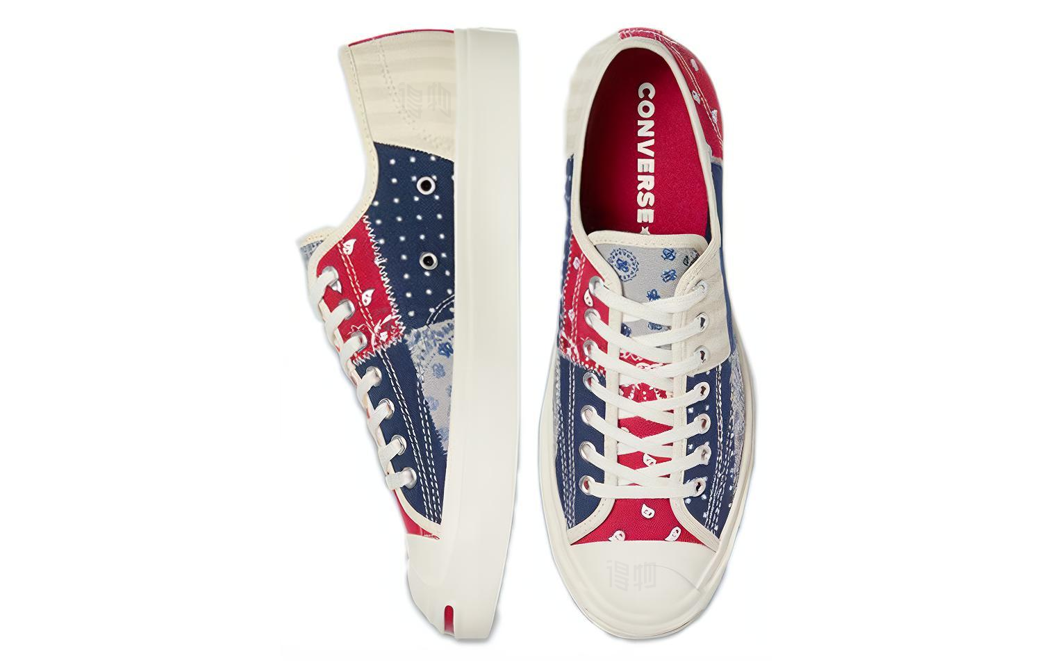 Кеды Converse Jack Purcell (красно-бело-синие) — фото 4
