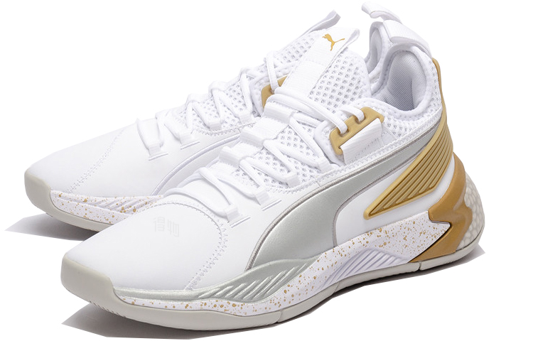Мужские кроссовки PUMA Uproar Hybrid Court Core (белые) — фото 3
