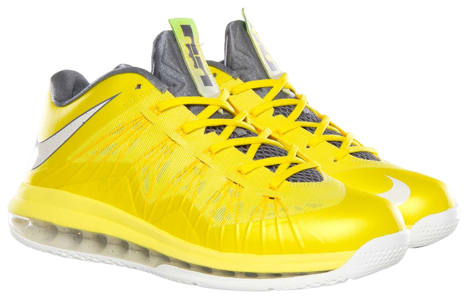 Мужские кроссовки Nike Lebron 10 Low Sonic Yellow (желтые) — 黄/帆色/酷灰/黄 — фото 2