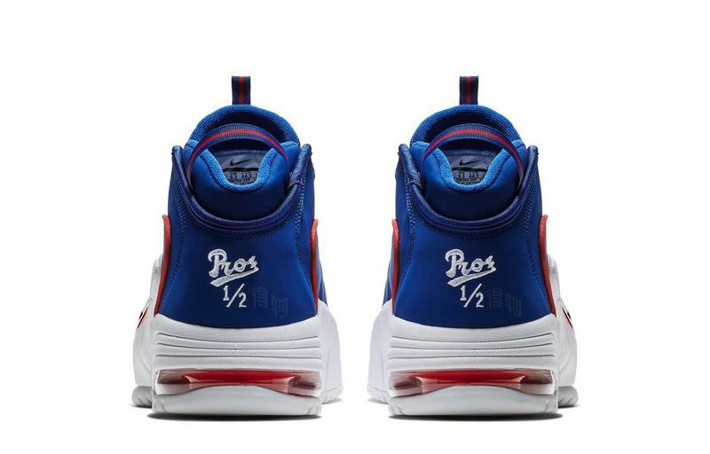 Кроссовки Nike Air Max Penny USA (сине-белые) — фото 4