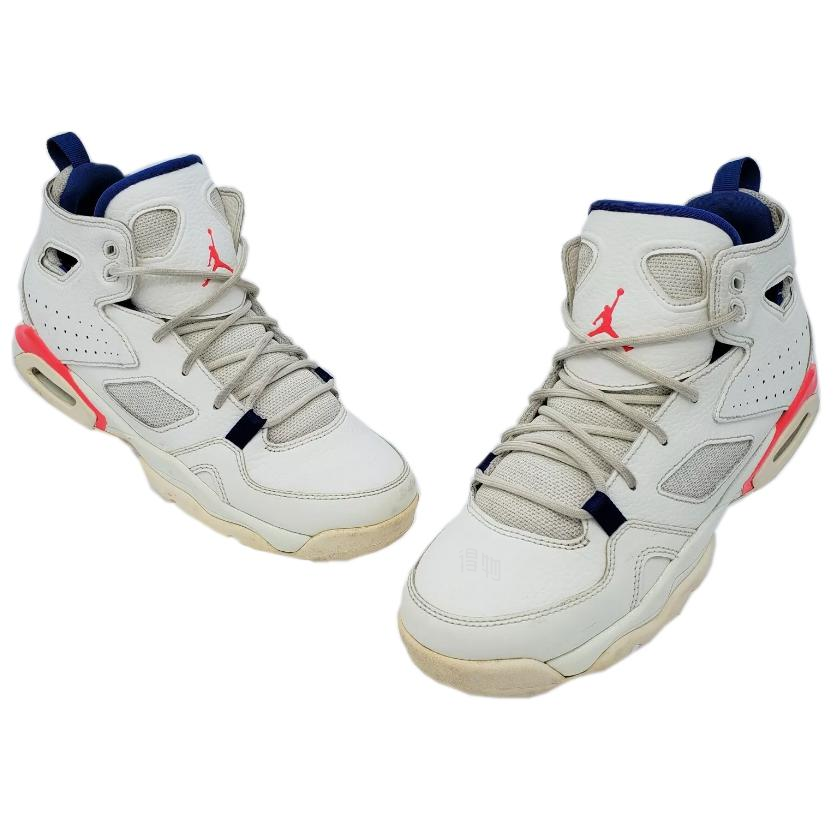 Баскетбольные кроссовки Jordan Flight Club 91 (бело-красные) — Белый — фото 3