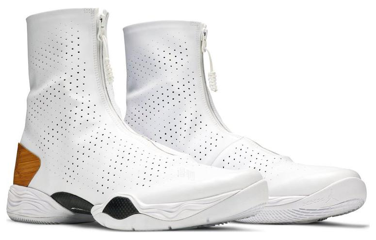 Мужские кроссовки Jordan Air Jordan 28 Crescent City Bamboo OG (белые) — фото 3
