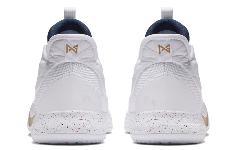 Мужские кроссовки Nike PG 3 (белые) — фото 4