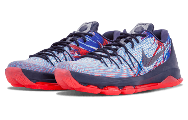 Мужские кроссовки Nike KD 8 (синие) — фото 3