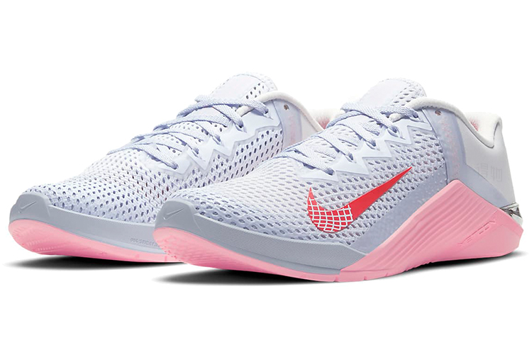 Женские кроссовки Nike Metcon 6 (серо-розовая) — Серый / розовый — фото 3
