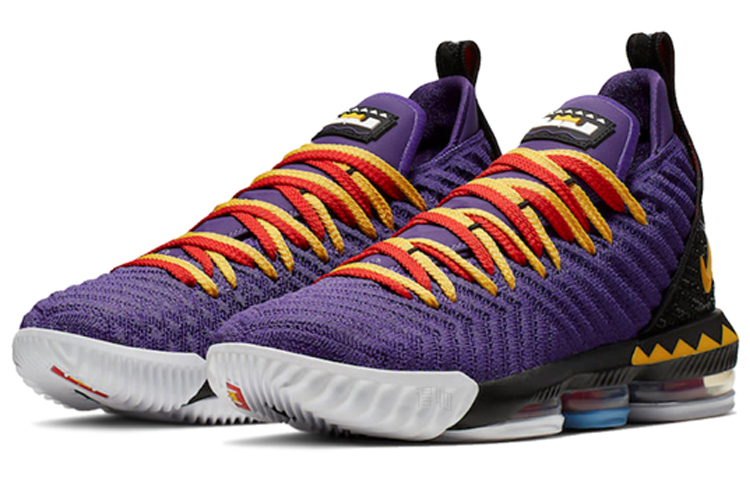 Мужские кроссовки Nike Lebron 16 (фиолетовые) — фото 2