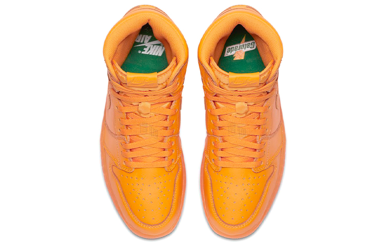 Кроссовки Jordan Air Jordan 1 Retro High Gatorade Orange Peel (оранжевые) — Оранжевый — фото 4