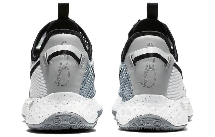 Кроссовки Nike PG 4 Team (черный / серый / белый) — Чёрный / серый / белый — фото 5