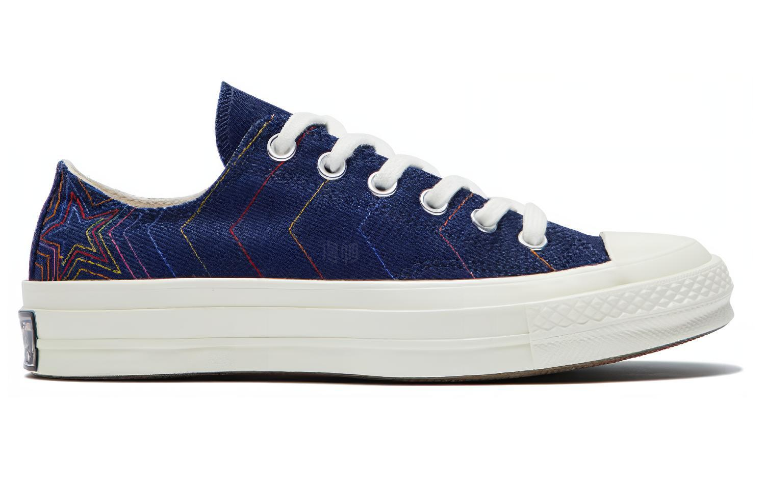 Женские кеды Converse Chuck 70 OX (темно-синий) — Тёмно-синий — фото 2