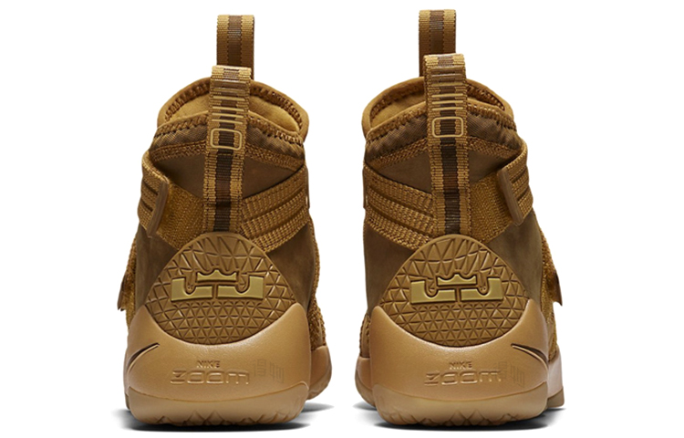 Мужские кроссовки Nike zoom soldier 11 LeBron Wheat OG (желтый) — Жёлтый — фото 5