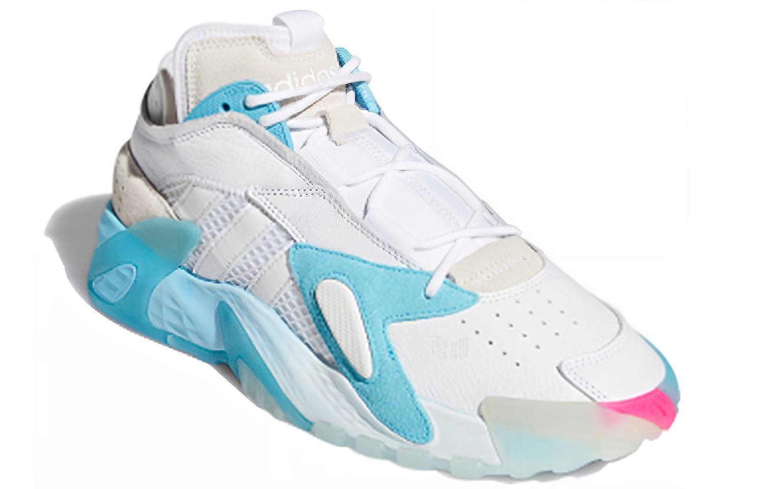 Унисекс кроссовки adidas originals Streetball (серо-голубые) — фото 2