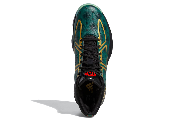 Мужские кроссовки adidas D Rose 10 (зеленые) — фото 4