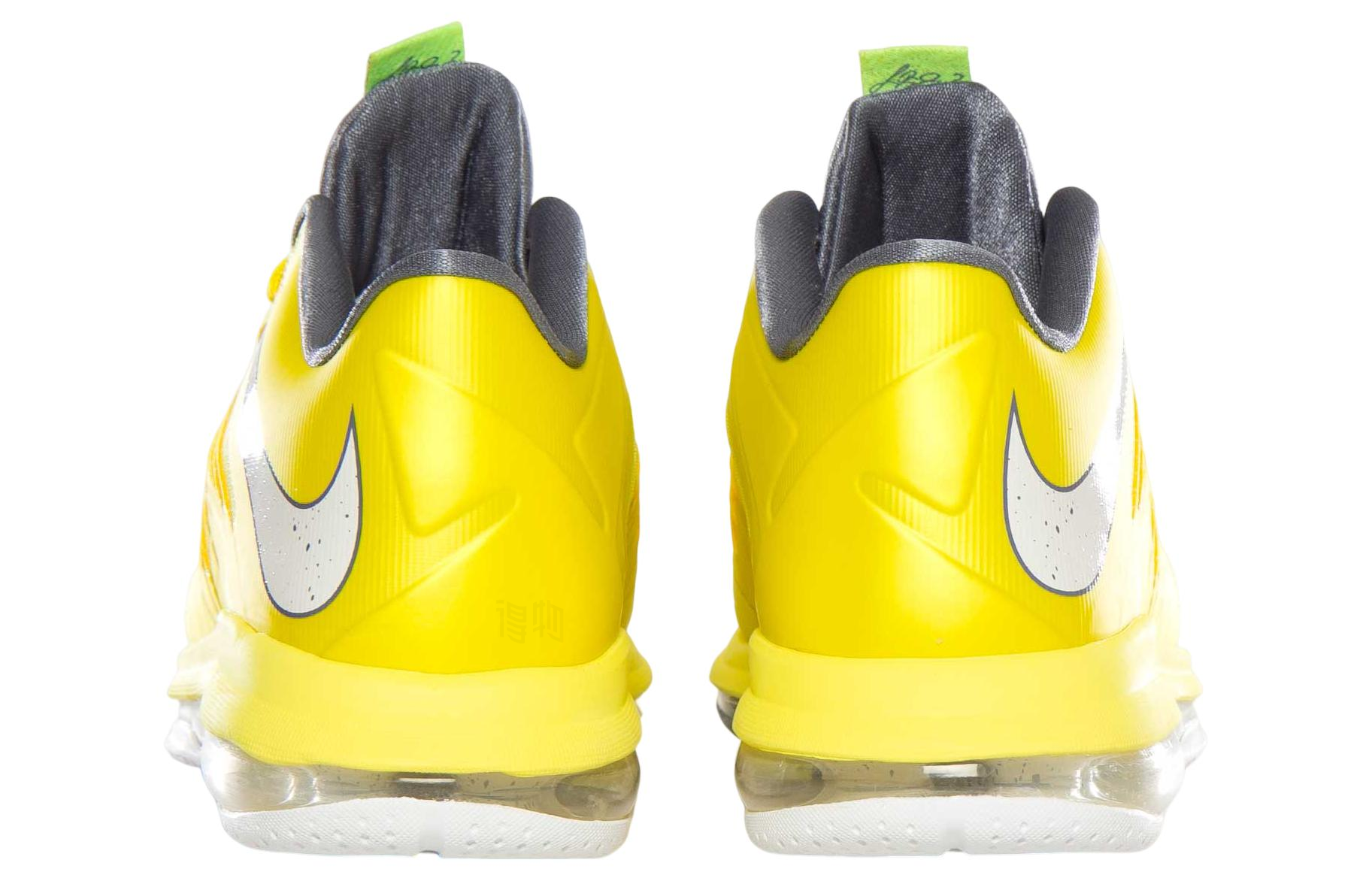 Мужские кроссовки Nike Lebron 10 Low Sonic Yellow (желтые) — 黄/帆色/酷灰/黄 — фото 4