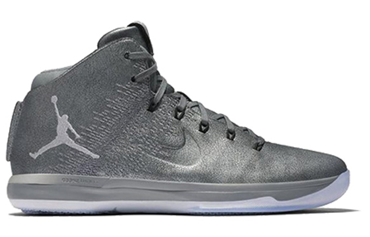 Мужские кроссовки Jordan Air Jordan 31 Battle Grey (серебристые) — фото 2