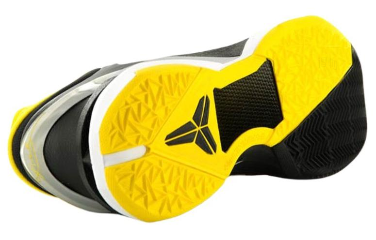 Мужские кроссовки Nike Zoom Kobe 7 (черно-белые) — Чёрный / белый — фото 4