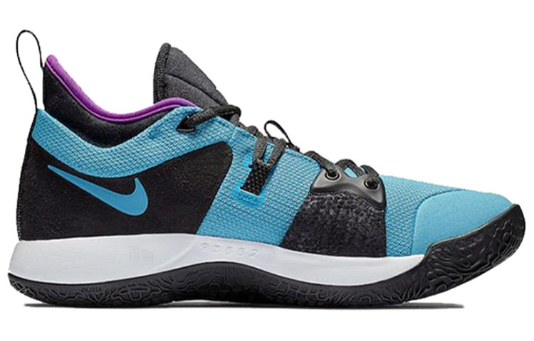 Мужские кроссовки Nike PG 2 Blue Lagoon (сине-зеленые) — 湖绿/亮紫 — фото 2