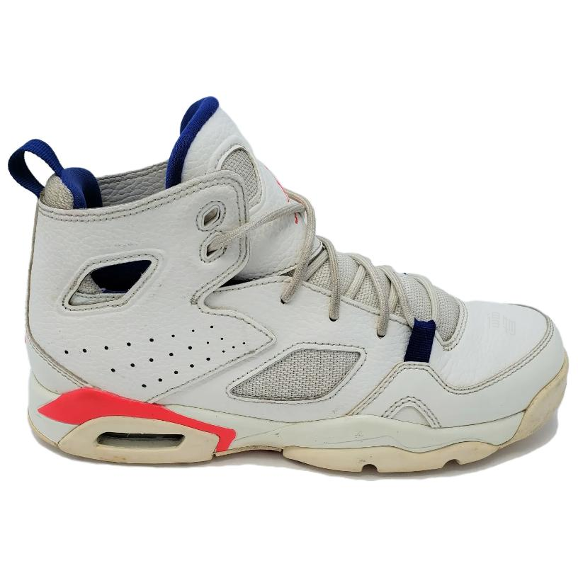 Баскетбольные кроссовки Jordan Flight Club 91 (бело-красные) — Белый — фото 2