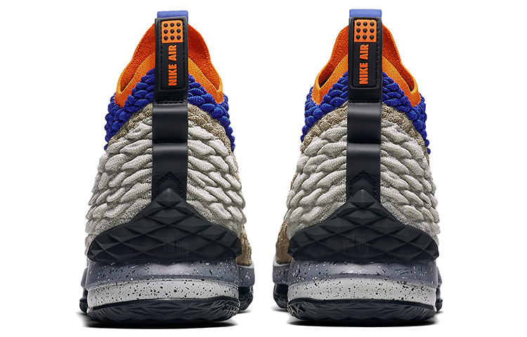 Мужские кроссовки Nike Lebron 15 Watch Mowabb LBJ15 ACG (хаки-синие) — Хаки / синий — фото 3