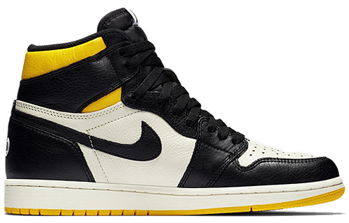 Кроссовки Air Jordan 1 Retro High Nrg Not For Resale (черно-желтые) — Чёрный / жёлтый — фото 2