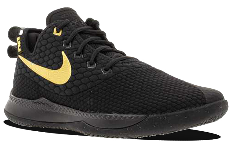 Мужские кроссовки Nike Witness 3 (черно-золотые) — Чёрныйзолотой — фото 2