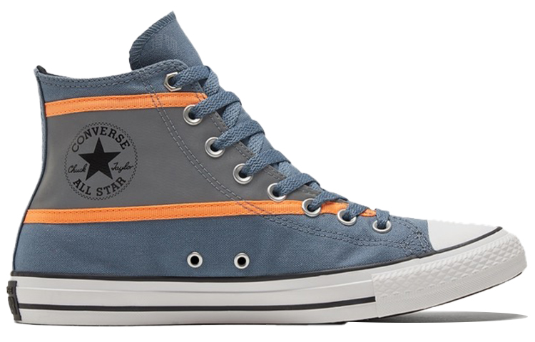 Кеды Converse Chuck Taylor All Star (серый / синий) — фото 2