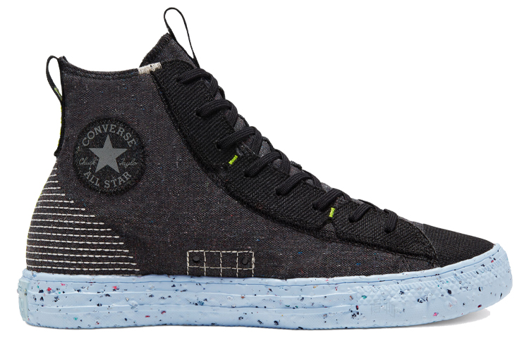 Кеды Converse Chuck Taylor All Star Chuck Crater Space Hippie (черные) — Чёрный — фото 2