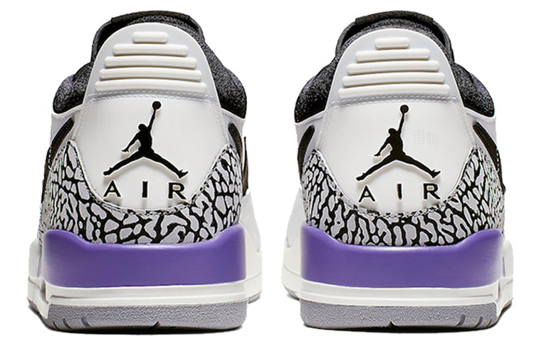 Мужские кроссовки Jordan Legacy 312 Low (бело-желто-фиолетовые) — Белый / жёлтый / фиолетовый — фото 5